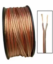 IMC AUDIO 100' Feet 12 GA Gauge Clear 2 Conductor Speaker Wire Audio Cable