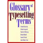 GLOSSARY OF TYPESETTING TERMS