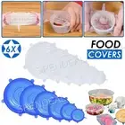Stretch Reusable Silicone Bowl Covers Food Saver Bowl Wraps Food Covers Seal Lid