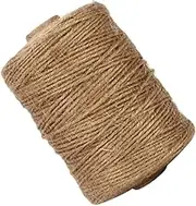 COHEALI 1 Roll Natural Jute Twine Durable Garden Twine for DIY Crafts Wrapping Weddings Decor Jute Rope Lightweight Wear Resistant Easy to Use