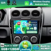 4G CarPlay Android 14 Car Stereo For Mazda CX-7 2008-2015 DAB+HDMI 6G+128GB QLED