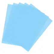 A4 Size Guided Reading Sheet, 5pcs Correction Lighting Filter, Sky Blue