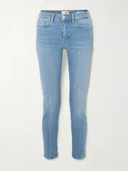 [FRAME] FRAME - Le Garcon Cropped Slim Organic Jeans - Light denim - 32 32 Blue