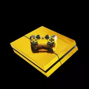 Gold Skin Sticker For PS4 Playstation 4 Console+ Controller Electroplating Decal