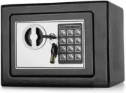 Flexzion Small Digital Safe with Keypad - Cash 9"x7"x7", Black