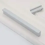 Zinc Kitchen Cabinet Handles Drawer Bar Handle Pull (96MM, Silver)