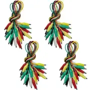 40PCS Premium Alligator Clips Electrical, Crocodile Cable, Test Leads with Te...