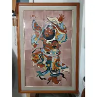 在飛比找蝦皮購物優惠-鍾馗神像 台灣早期彩繪宗教陶瓷磁磚拼圖工藝品