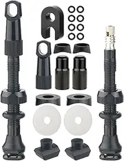 biicycle Tubeless Valve Kit - Tubeless Rim Valve Set | Valve Stems Set for Tubeless Tires | Cycling Components and Parts | Bike Repair Kits for Scooter Motorcycle ATV