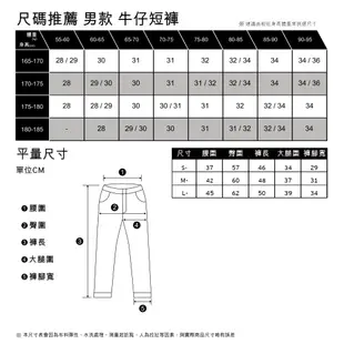 Levis 寬鬆版上寬下窄牛仔短褲 / 鬆緊帶褲頭 / 精工中藍染石洗 男 A2049-0001 熱賣單品