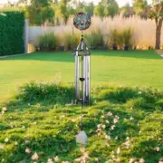 37"Long Owl Glass Wind Chime Ornament Home Decor Unique Gift