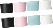 Ipetboom Travel-size Plastic Cream Jars Lids 8 Pack Makeup Sample Containers Leakproof for Cream Lotion Moisturizer