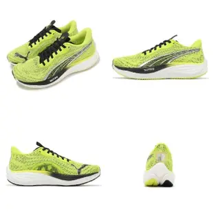 【PUMA】慢跑鞋 Velocity Nitro 3 男鞋 綠 黑 氮氣中底 緩衝 路跑 運動鞋(380080-01)