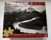 Ansel Adams Tetons Snake River Mattel 500 piece puzzle Black & White 14x18 NIB