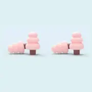 2 Pairs Soft Silicone Earplugs Noise Reduction Sound Insulation Ear Protector Wa