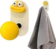 Towel Hooks for Wall - Decorative Bath Robe Hook for Dangling | Heavy-Duty Removable Hanger, No-Drill Cartoon Storage Rack for Coat Robe Hats