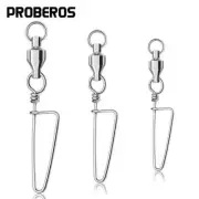 10Pcs/lot Fishing Stainless Steel Connector Single-head Bearing Swivel Figure