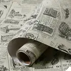 10M Retro Newspaper Wallpaper Self Adhesive Background Contact Paper Home Decor