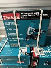 BRAND NEW Makita Pneumatic 2-1/2 in. 15° Siding Coil Nailer MSRP 429$