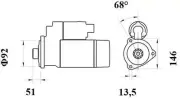 Mahle Starter Motor for Volvo Fh I 12-340-460 12.0L D12A,C340-460 08.98 - Onward