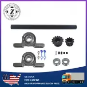 Jackshaft Kit 3/4” 10" 14" 35 Chain For Go Kart Minibike Complete Jackshaft Kit
