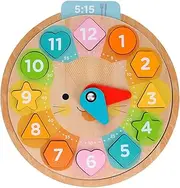 Petit Collage Multi-Language Learning Clock Puzzle