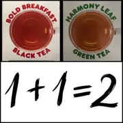 Dunkin 1 Box Bold Breakfast Black Tea + 1 Box Harmony Leaf Green Tea. 15 Bags EA