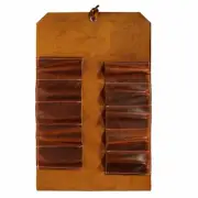 Roll Up Leather Tool Bag for Craftsmen Chisels Wrenches Organizer