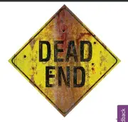 Dead End Sign Halloween Haunted House Prop