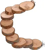FUTUREORYY Parakeet Ladder Durable Bird Perch Stand for Cage Steps Parrot Balance for Birds and Hamsters Easy to Install