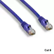 KNTK Purple 10' Cat6 UTP Ethernet Cable 24AWG 550MHz RJ45 Patch Panel Networking