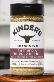Kinder's Butcher's Burger Blend Seasoning,9 Ounce Labor Day Special FREE SHIPP