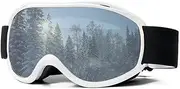 MTSDM Ski Goggles, Snow Mountaineering Sports Goggles Cycling Glasses Double Layer Anti-Fog/Scratch Can Be Embedded with Myopia Glasses, UV Protection Snowboard Goggles for Men Women Adult & Junior