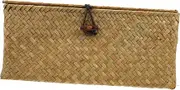 VALICLUD Handwoven Storage Basket Practical Sundries Organizer Box for Sewing Supplies Rustic Decorative Storage for Bathroom Kitchen and Desktop Lightweight