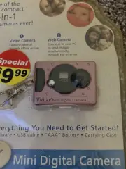 VIVITAR 3-in-1 Ultra Mini Digital Camera USB WEB Cam Video + Kit 16Mb ( PINK )