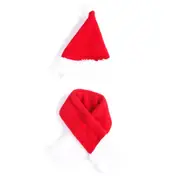 2SET Cat Dog Christmas Hat Around Christmas Clothes Accessories, Size:S