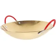 stainless steel pans Stainless Steel Wok with Handles Kitchen Cooking Pan