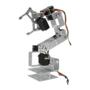 ROT3U 6DOF Aluminium Robot Arm Mechanical Robotic Clamp Claw Kit Set for Arduino
