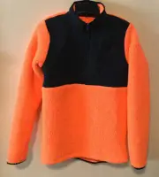 $50 New Under Armour Youth XL Bright Orange-Black Pullover Fleece Sweatshirt
