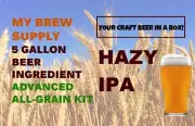 Hazy IPA Advanced Homebrew ALL GRAIN 5 Gal Beer Ingredient Kit by My Brew Supply