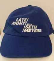 NEW Official NBC Store Late Night with Seth Meyers Blue Cotton Baseball Cap Hat