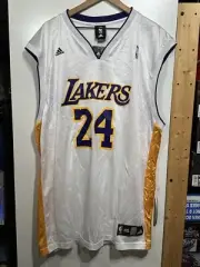 NBA Adidas Lakers Kobe Bryant #24 White Jersey - Size 2xl New With Tags DS