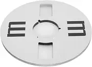 10.5 Inch Empty Tape Reel, Nab Flange, Aluminum Alloy, 4 Hole Design, Silver, Universal, for 1/4 Inch Tape, 10.5 Inch Reel Diameter, Improve Sound Quality, Low Noise