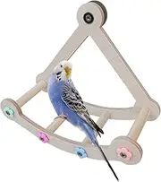 Bird Swings for Parrots | Safe Natural Wooden Funny Hammock - Perch Parrot Cage Toys, Pet Bird Accessories for Conure, Parakeet