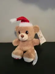 Build a Bear Workshop Brown Santa Bear Christmas Tree Ornament NWT