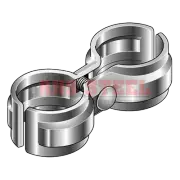 25nb x 25nb Fence Gate Tube Post Double Hinge Galvanised Pipe