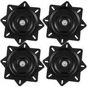 4 Pack Heavy Duty Bar Stool Swivel Plate, 6.25 Inch Square Swivel Stool