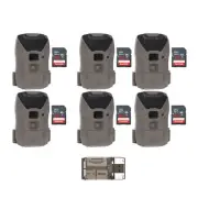 Wildgame Innovations Wraith 2.0 Trail Camera 6 Pack with 6 x Memory Card Bundle
