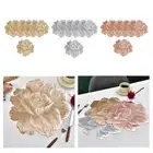 6x Floral Placemat Nordic Desk Mat Fruit Tray Mat for Party Dining Birthday