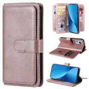Kt Multi-functional Series-1 For Xiaomi 12 Lite 5g Anti-shock Phone Cover Card Holder Stand Pu Leather Flip Phone Case Wallet